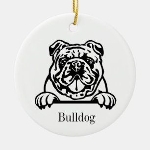 Ornamento de bulldog inglés