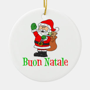 Ornamento de Buon Natale Santa