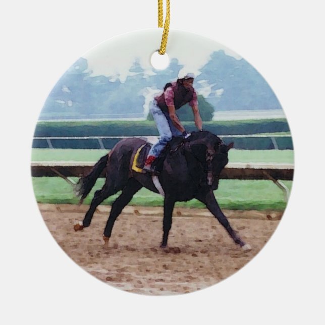 Ornamento de caballo de carrera (Frente)