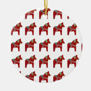 Ornamento de Caballo Red Dala