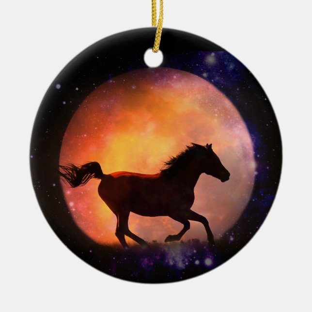 Ornamento de caballo y luna Super Guay (Frente)