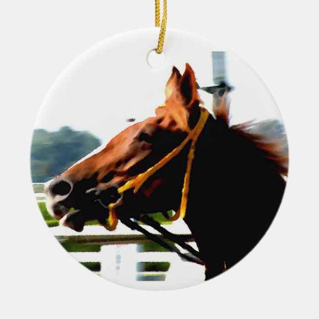 Ornamento de caballos de raza (Frente)