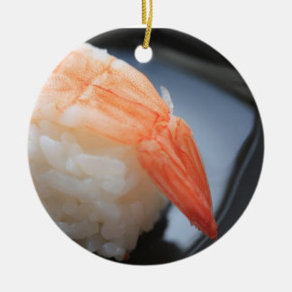 Ornamento de camarón de sushi