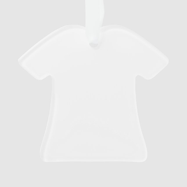 Ornamento de camiseta acrílica haga el suyo propio (Anverso)