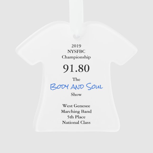 Ornamento de camiseta de la banda de protesta West (Reverso)