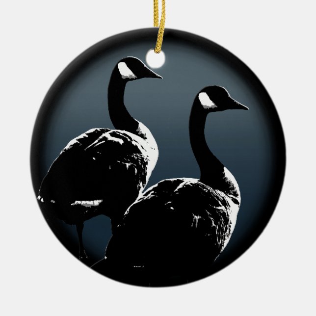 Ornamento de Canadá personalizado: recuerdo de oca (Frente)