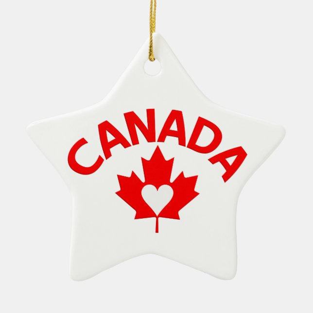 Ornamento de Canadá, personalizar (Frente)