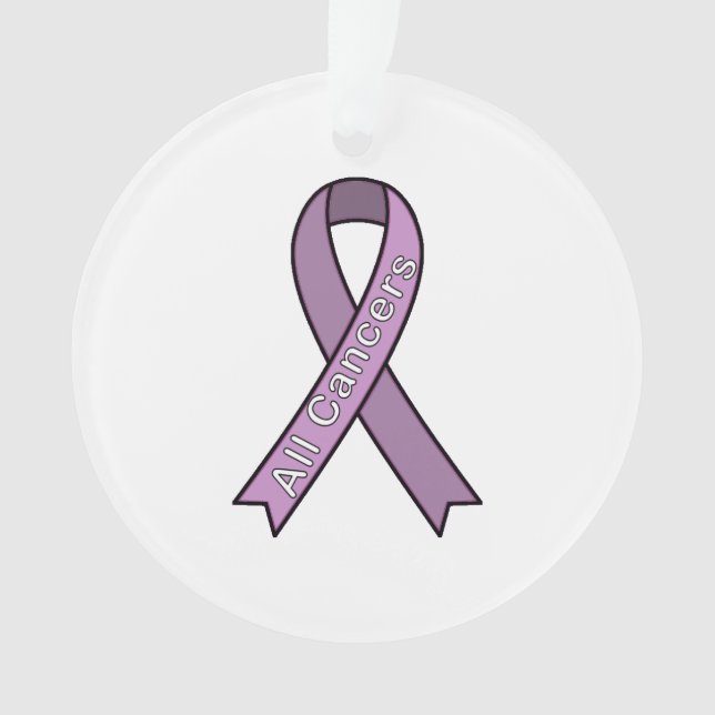 Ornamento de Cáncer de Cinta de Cinta de Causa (Anverso)