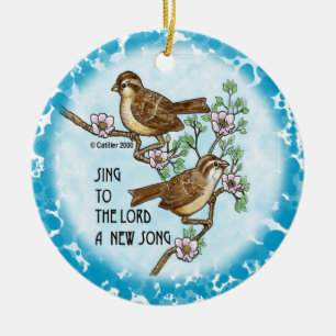 Ornamento de canción cristiana nueva