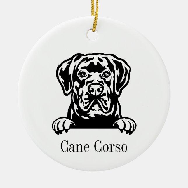 Ornamento de cane Corso (Frente)
