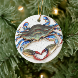 Ornamento de cangrejo azul