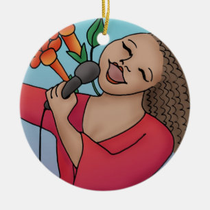 Ornamento de cantante de Trumpet Vine