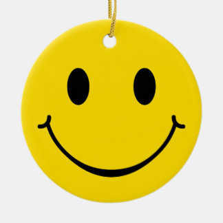 Ornamento de cara feliz