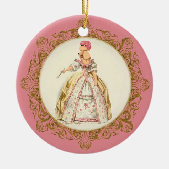 Ornamento de caramelo Marie Antoinette Apricot (Frente)