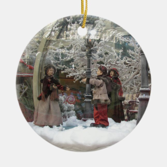 Ornamento de Carollers del navidad (Frente)