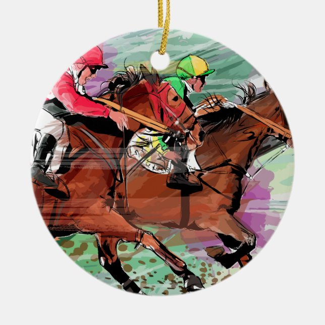 Ornamento de Carreras de caballo (Frente)