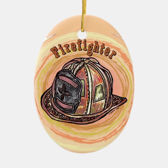 Ornamento de cascos para bomberos (Frente)
