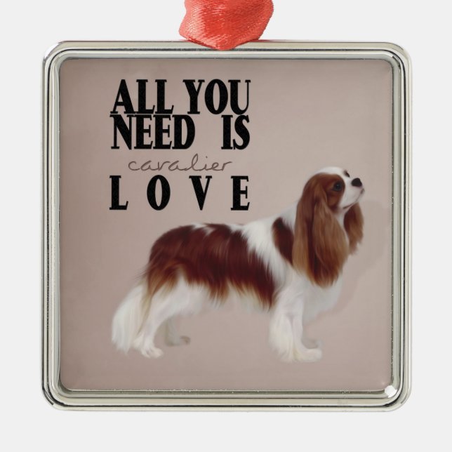 Ornamento de Cavalier King Charles Spaniel (Frente)
