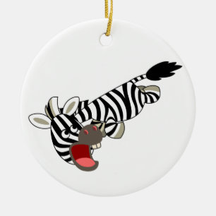Ornamento de cebra Personalizado de Prankish