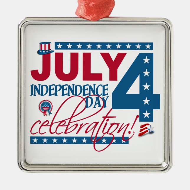 Ornamento de celebración del 4 de julio (Frente)