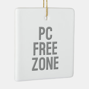 Ornamento de cerámica blanca de zona libre de PC