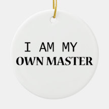 Ornamento de cerámica Buddy - Texto negro Minimali