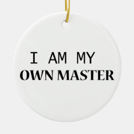 Ornamento de cerámica Buddy - Texto negro Minimali