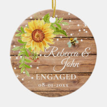 Ornamento de cerámica con flor de girasol amarillo