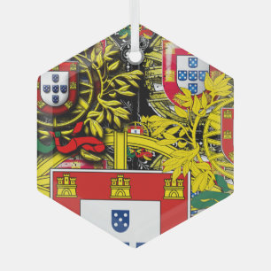 Ornamento de cerámica de arte folclórico de Portug