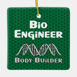 Ornamento de cerámica de Bio Engineer Body Builder