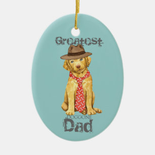 Ornamento de cerámica de Chesapeake Bay Retriever 