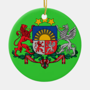 Ornamento de cerámica de encargo de Letonia