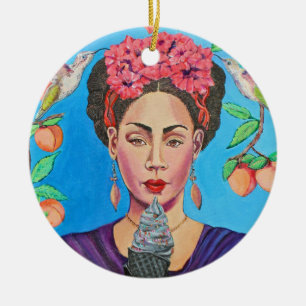 Ornamento de cerámica de hielo