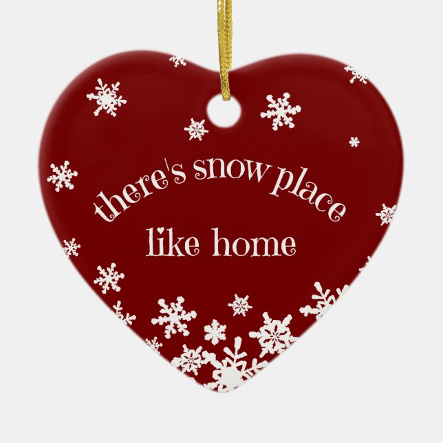 Ornamento de cerámica de la casa del Personalizado (Frente)