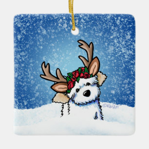 Ornamento de cerámica de reno de La Habana