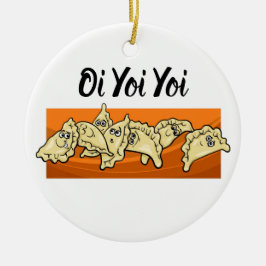 Ornamento de cerámica del árbol de navidad de