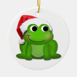 Ornamento de cerámica del árbol del Froggy de