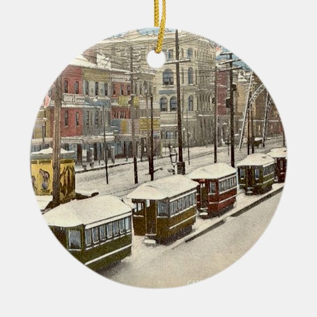 Ornamento de cerámica del barrio francés de Nueva  (Frente)