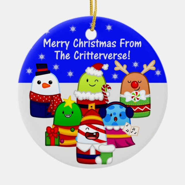 Ornamento de cerámica del navidad (Frente)