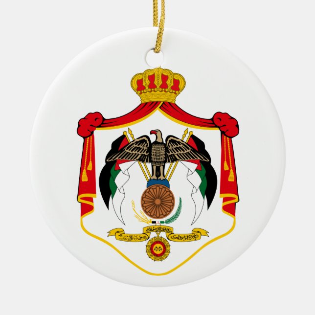 Ornamento de cerámica del navidad de JORDAN* (Frente)