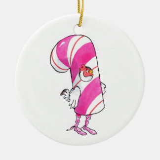Ornamento de cerámica del navidad del pollo del