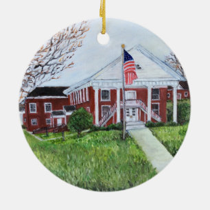 Ornamento de cerámica del tribunal