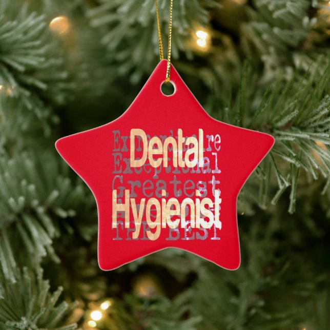 Ornamento de cerámica especial de higienista denta (Árbol)