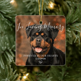 Ornamento de cerámica fotográfica personalizada ma