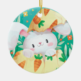 Ornamento de cerámica lindo de la acuarela el |