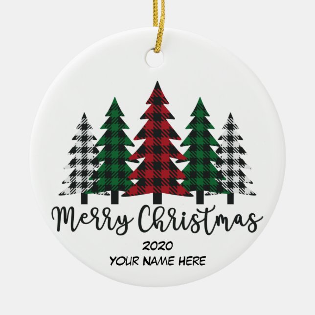 Ornamento de cerámica navideña (Frente)