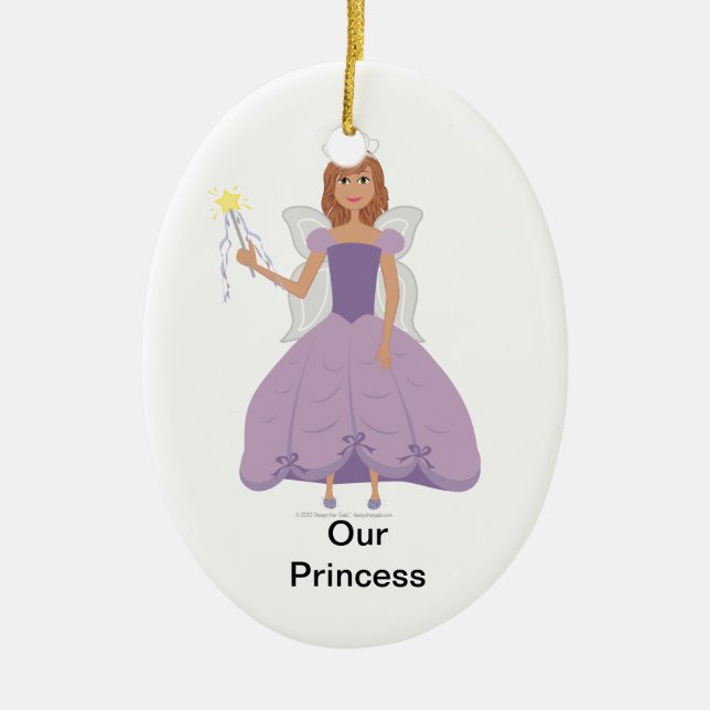 Ornamento de cerámica oval de DHG (Frente)