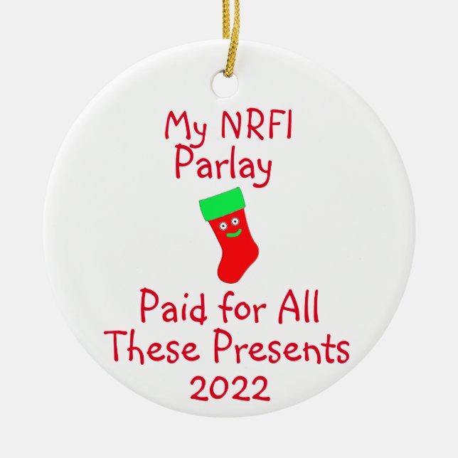 Ornamento de cerámica para juegos de azar deportiv (Frente)