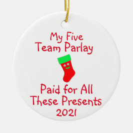 Ornamento de cerámica para juegos de azar deportiv