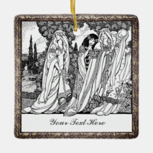 Ornamento de cerámica para mujeres de moda